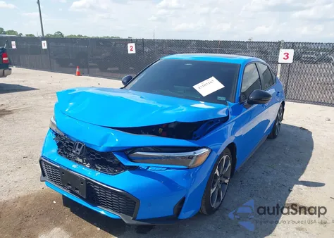 2025 Honda Civic Hybrid Sport Touring from USA, damaged, VIN JHMFL4H98SX004155